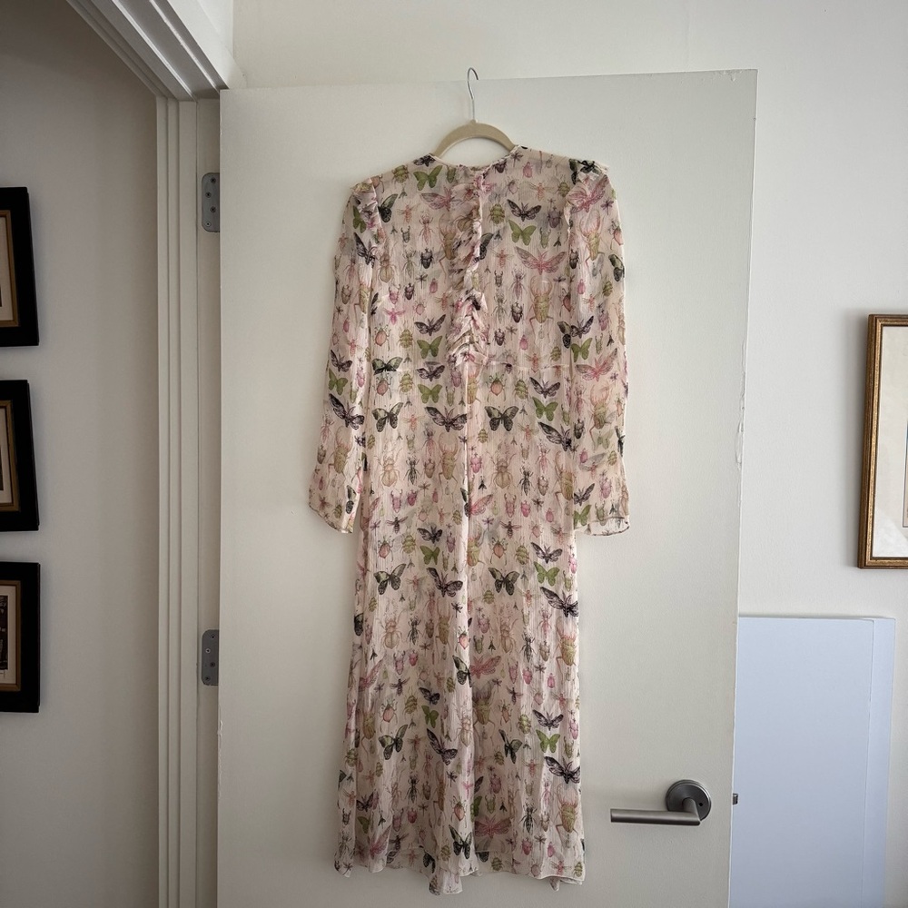 Floral Butterfly Print Dress - RED VALENTINO